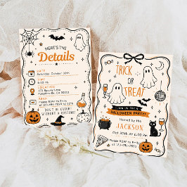 SÜßES ODER SAURES SÜßES HALLOWEEN EINLADUNG