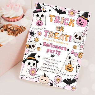 SÜßES ODER SAURES SÜßES HALLOWEEN EINLADUNG