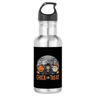 Süßes oder Saures Süßes Halloween-Friedhofsdesign_ Edelstahlflasche