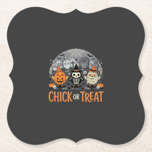 Süßes oder Saures Süßes Halloween-Friedhofsdesign_ Untersetzer