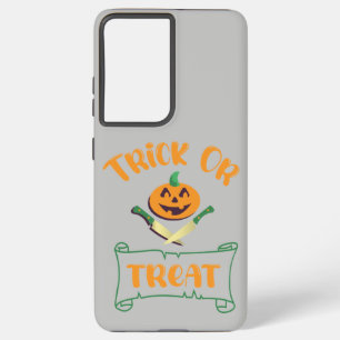 Süßes oder Saures Totenkopf Halloween-Kürbisgesich Samsung Galaxy Hülle