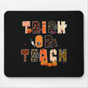 Süßes oder Streich Halloween-Schul-Lehrer Bildung Mousepad