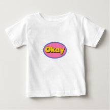 Süßes „Okay“-Grafik-T-Shirt für Kleinkinder
