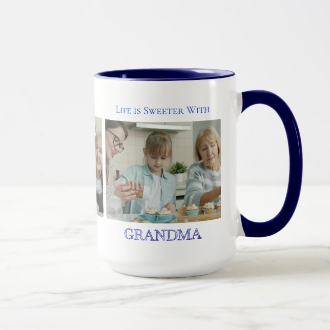 Süßes Oma-Foto-Geschenk Tasse (Rechts)