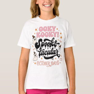 Süßes Ooky Kooky Spooktacular Halloween Mädchen T- T-Shirt
