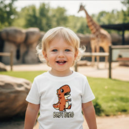 Süßes orange Baby-Dino-T-Shirt für Kleinkinder  Baby T-shirt