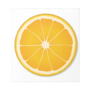 Süßes Orange Citrus Planner Essentials Notizblock