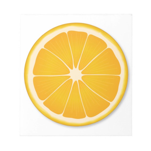 Süßes Orange Citrus Planner Essentials Notizblock (Vorderseite)