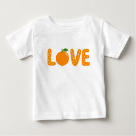 Süßes Orange LOVE Kinder-T-Shirt Baby T-shirt