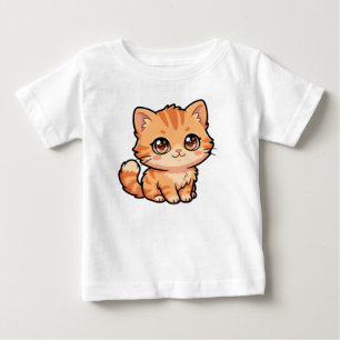 Süßes Orange Tabby Kätzchen Baby Jersey T-Shirt