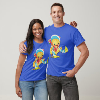Süßes Oster-Baby-Chic-blaues Unisex-Erwachsenen-T- T-Shirt