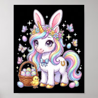 Süßes Oster-Einhorn-Hasen-Fantasie-Ostereiersuche
