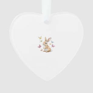 Süßes Osterhase Kaninchen Schmetterling T-Shirt Ornament