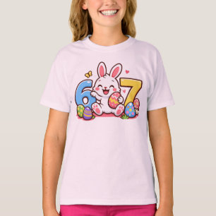 Süßes Osterhasen-Kind 67 Meme T-Shirt