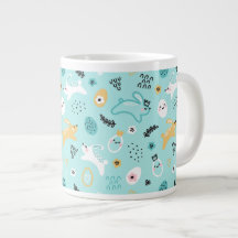 Süßes Osterhasen-Muster Kawaii-Kaninchen Eier