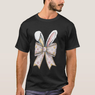 Süßes Osterhasengesicht Coquette-Bogen Ostertag Mä T-Shirt