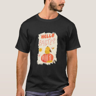 Süßes Osterhuhn mit Osterei Hallo Ostern T-Shirt
