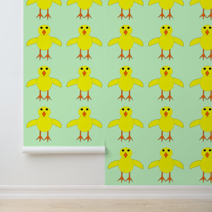 Süßes Osterküken-Muster Tapete