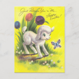 Süßes Osterlamm Postkarte