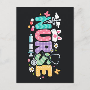 Süßes Ostern-Krankenschwester Medizin Humor Postkarte