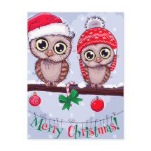 Süßes Owl zu Weihnachten