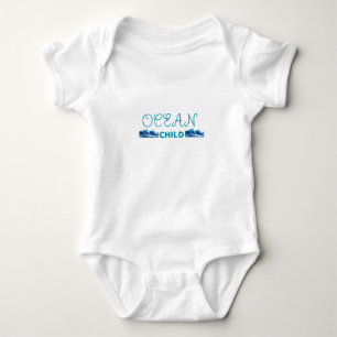 Süßes Ozean-Kind Kinder Strand Sommer Baby Strampler
