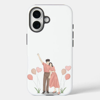 Süßes Paar Liebes-Handyhülle iPhone 16 Hülle