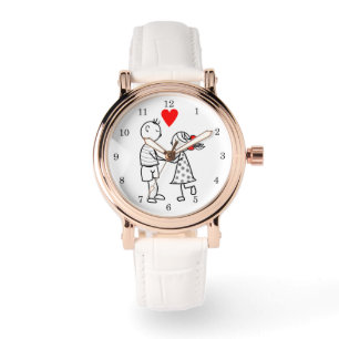Süßes Paar-Uhr Armbanduhr