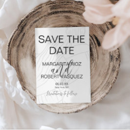 Süßes Paar Umarrmt Skript Save the Date Einladung
