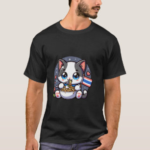 Süßes Pad Thai Kätzchen Thailand Liebe Katze Nudel T-Shirt