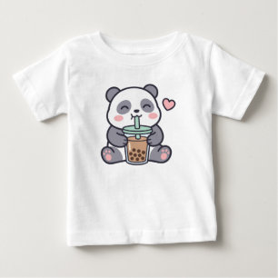 Süßes Panda-Boba-Baby-T-Shirt Baby T-shirt