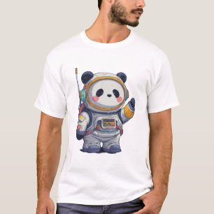Süßes Panda-Cartoon-T-Shirt – Lustiger niedlicher  T-Shirt