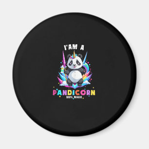 Süßes Panda-Einhorn Ich bin ein Pandicorn-Magic-Gi Magnet