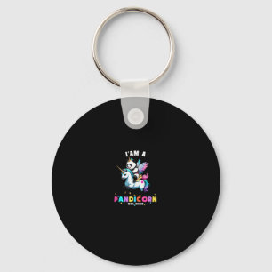 Süßes Panda-Einhorn Ich bin ein Pandicorn-Magic-Gi Schlüsselanhänger