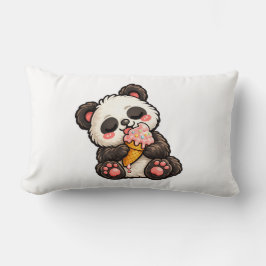 Süßes Panda-Eis Lendenkissen