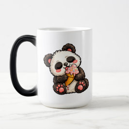 Süßes Panda-Eis Verwandlungstasse