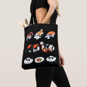Süßes Panda Sushi Umarmen Maki Liebhaber Lustiges