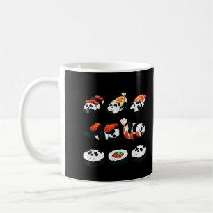Süßes Panda Sushi Umarmung Maki Liebhaber Lustiges Kaffeetasse