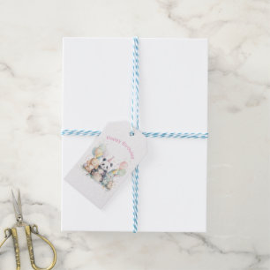 Süßes Panda-Tier-Geburtstags-Geschenk-Anhänger Geschenkanhänger