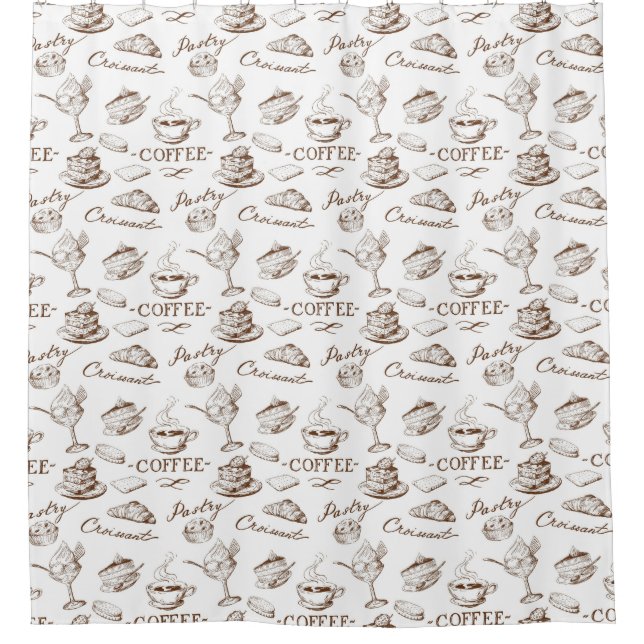 Süßes Papier Duschvorhang (Vorderseite)