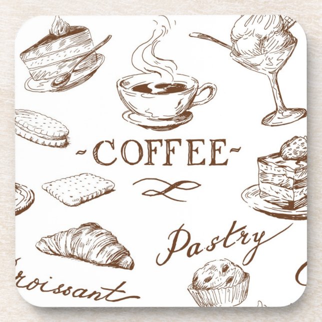 Süßes Papier Untersetzer (Vorderseite)