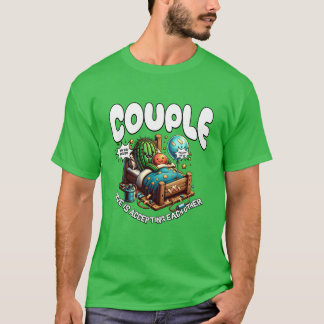 Süßes Pärchen Kaktus und Ballon Motivation Liebe g T-Shirt