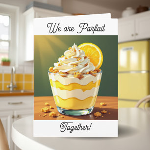 Süßes Parfait Glückliches Hochzeitsjubiläum Liebe Karte