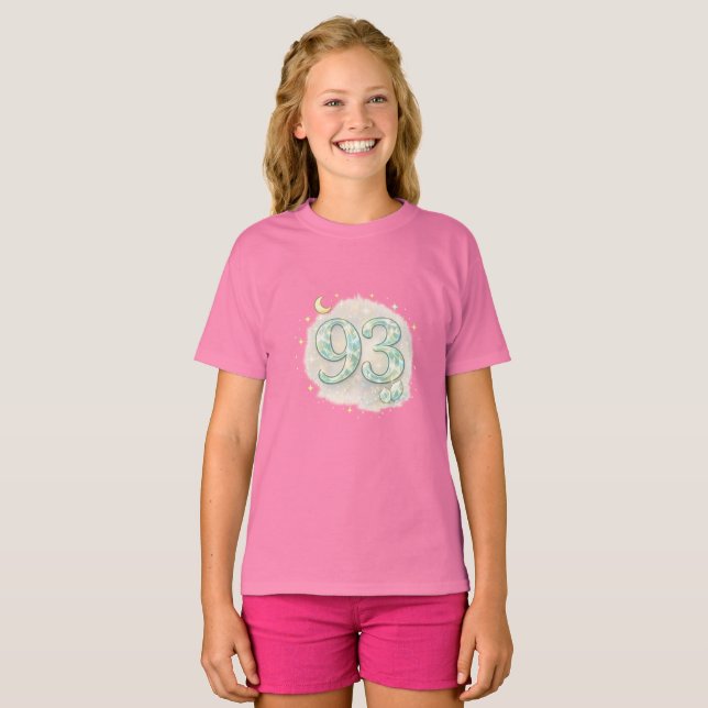 Süßes Pastell 93 Ästhetik Mädchen T-Shirt (Vorne ganz)