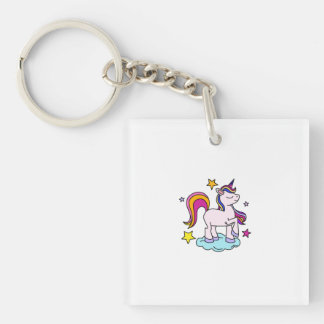 Süßes Pastell-Einhorn-T-Shirt für Kinder Schlüsselanhänger