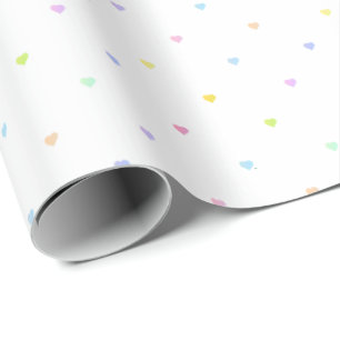 Süßes Pastell-Herz-Geburtstags-Geschenkpapier Geschenkpapier
