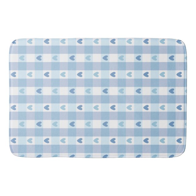 Süßes Pastell-Karolieb-Design Badematte (Vorderseite)