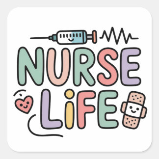 Süßes Pastell-Krankenschwester-Leben Sticker – Kaw