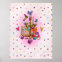Süßes Pastell Poster