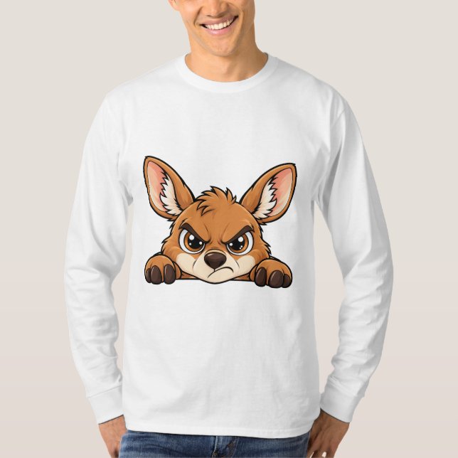 Süßes Peekaboo Känguru T-Shirt (Vorderseite)